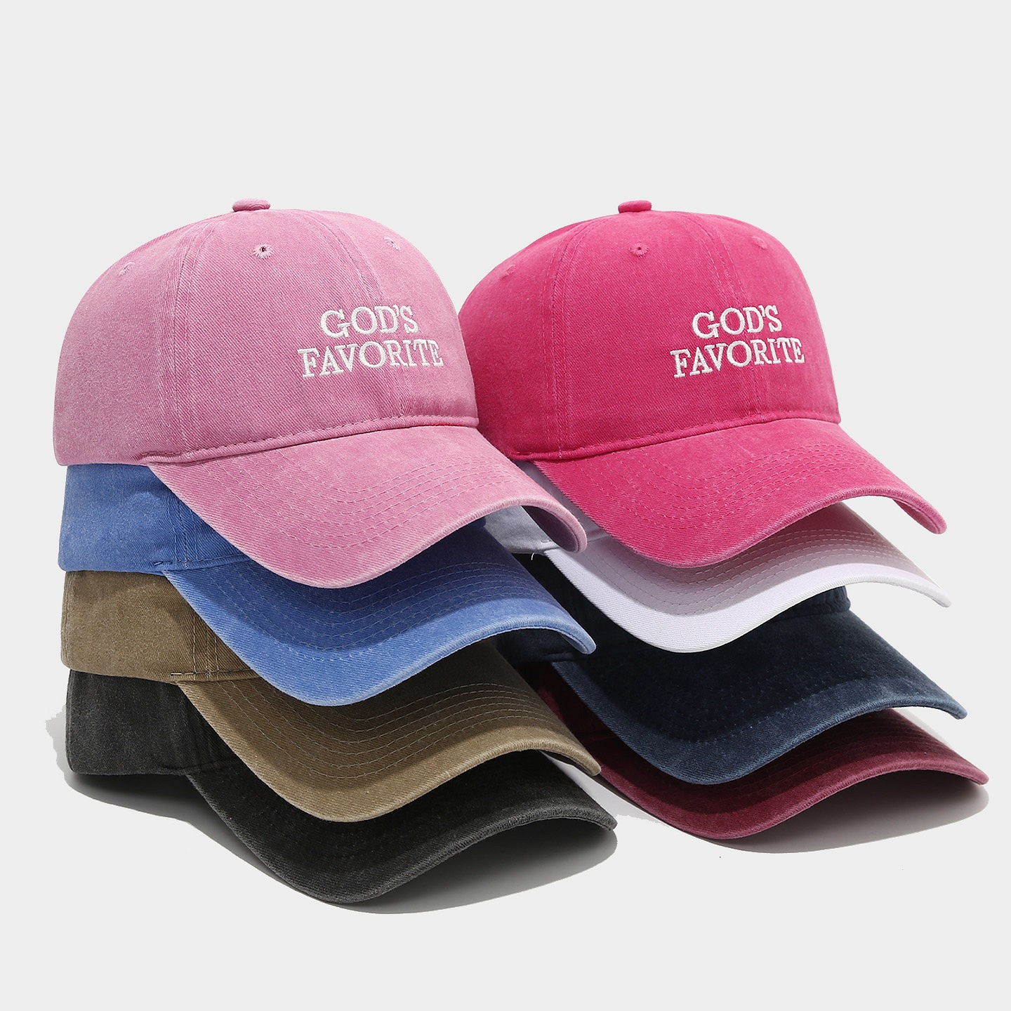 "GOD'S FAVORITE" Dad Hat - 图片 3