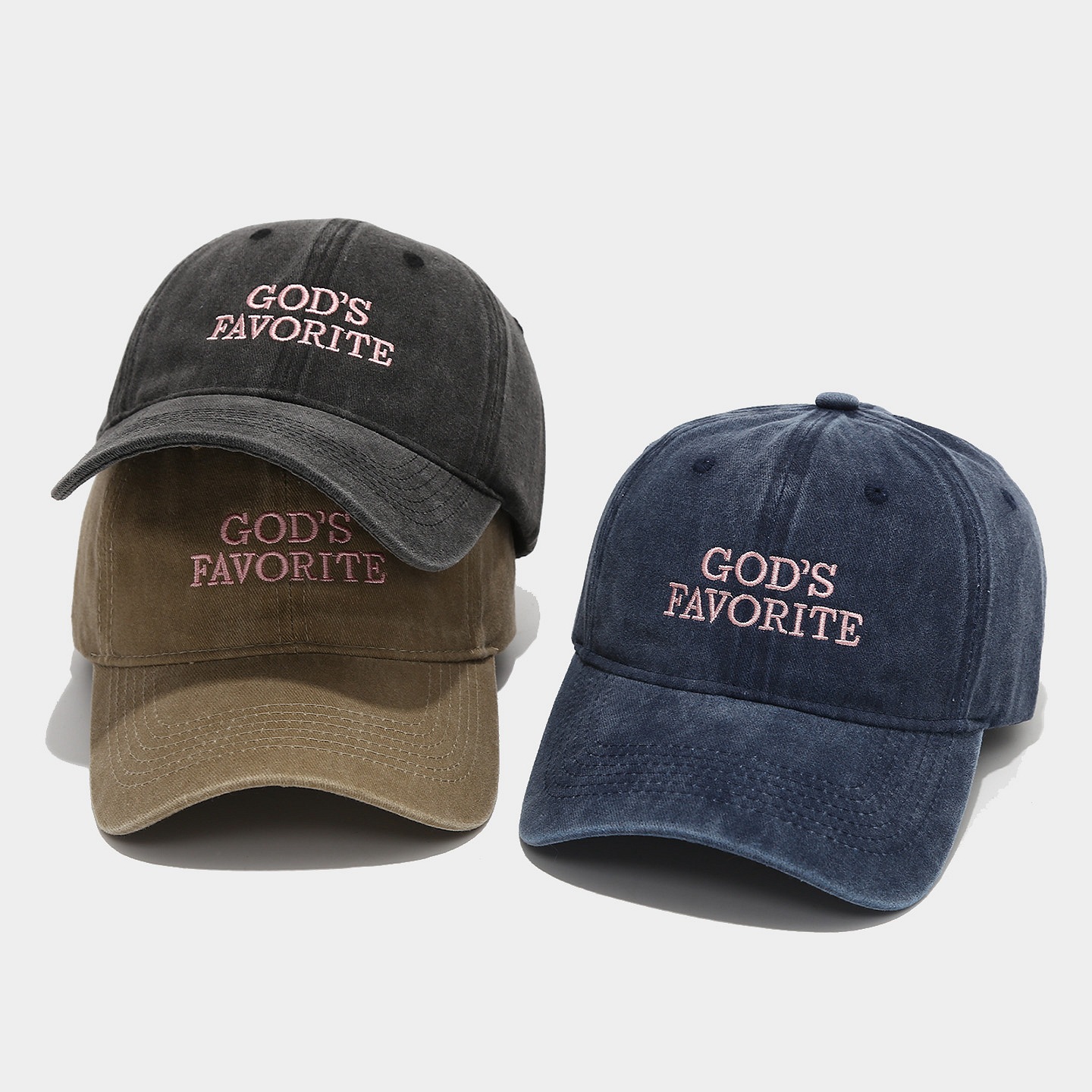 "GOD'S FAVORITE" Dad Hat - 图片 2
